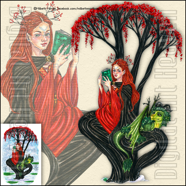 MilbethMorillo-Rowan tree and green dragon